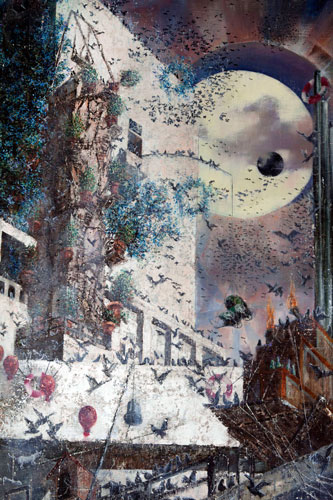 Nachmittag · 600 × 330 cm - Painting by Michael Kunze